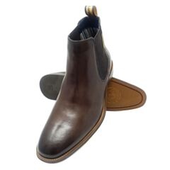 Base London Sikes Leather Boots Brown