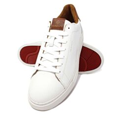 Gant Mc Julien Trainer In White/Cognac