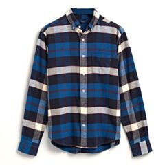 Gant Reg Flannel Plain Shirt In Blue