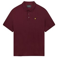 Lyle & Scott Plain Polo Shirt Burgundy