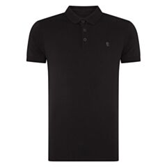 Remus Uomo SS Polo Shirt In Black
