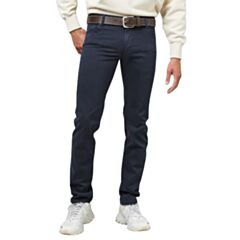Meyer M5 Cotton Trousers In Navy
