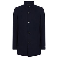 Remus Uomo Jonah Overcoat In Navy