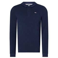 Tommy Jeans Slim LS Polo Navy