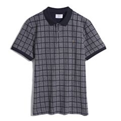 Farah Hunningale SS Check Polo In Grey M