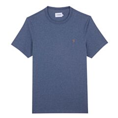 Farah Danny T-Shirt In Dark Denim Marl