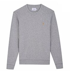 Farah Tim Crew Sweater In Light Grey Mar