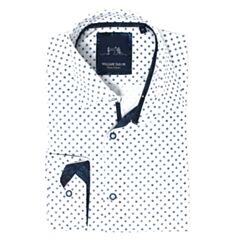 William Tailor Dots Printed Shirt Blue