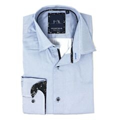 William Tailor Jaquard Printed Shirt Blu