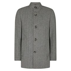 Remus Uomo Jonah Overcoat In Grey