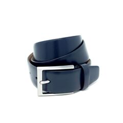 Lindenmann Leather Belt Navy