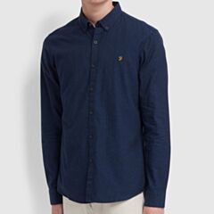 Farah Steen Slim Ls Bd Shirt Blue