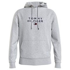Tommy Hilfiger Stacked Flag Hoodie Grey