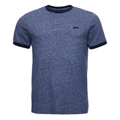 Superdry Vintage Ringer Tee In Navy