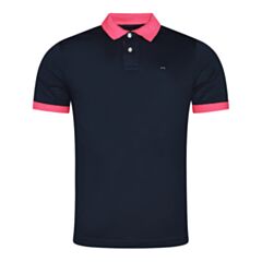 Eden Park Contrast Collar Polo In Navy
