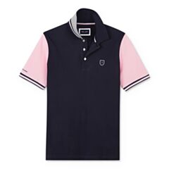 Eden Park Cotton Polo Shirt In Navy