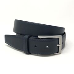 Lindenmann Leather Belt in Navy