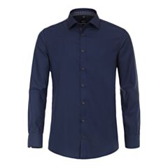Venti Kent Modern Fit Shirt In Dark Navy