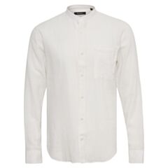 Matinique Linen Grandad Shirt In Broken