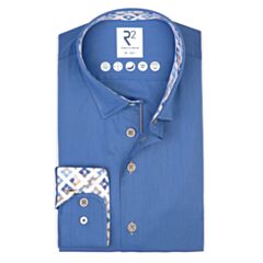 R2 Amsterdam Fine Twill Shirt In Cobalt