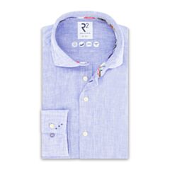 R2 Amsterdam Linen Shirt In Light Blue