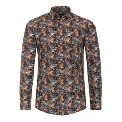 Venti Modern Fit City Shirt In Floral Pr
