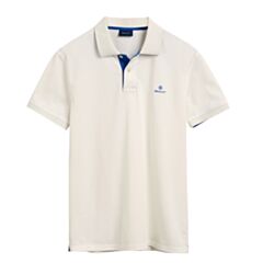 Gant Contrast Collar SS Rugger Eggshell