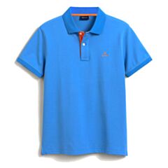 Gant Contrast Collar SS Rugger Lapis Blu
