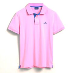 Gant Contrast Collar SS Rugger Bright Pi
