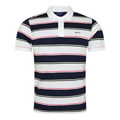 Gant Multi Stripe SS Pique Eggshell