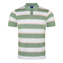 Gant Multi Stripe SS Pique Green