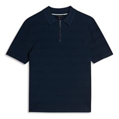 Ted Baker SS Textured Polo Navy