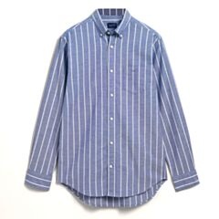 Gant Reg Oxford Stripe Shirt College Blu
