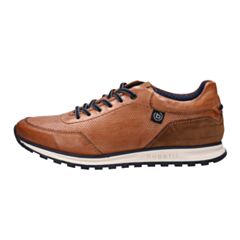 Bugatti Cirino Leather Trainer Cognac