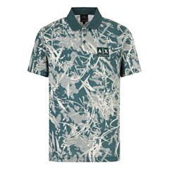Armani Exchange Printed Polo Shirt Green