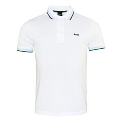 Boss Paddy Polo Shirt In Natural White
