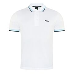 Boss Paddy Polo Shirt In Natural White