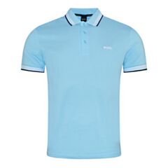 Boss Paddy Polo Shirt In Pastel Blue