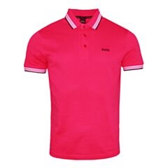 Boss Paddy Polo Shirt In Medium Pink
