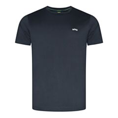 Boss Tee Curved T-Shirt Dark Blue