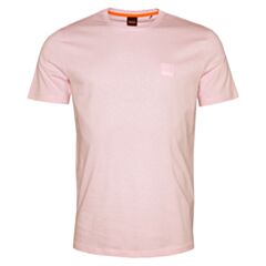 Boss Tales Square Logo T-Shirt Open Pink