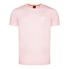 Boss Tales Square Logo T-Shirt Open Pink
