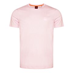 Boss Tales Square Logo T-Shirt Open Pink