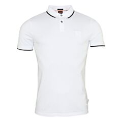 Boss Passertip Tipped Collar Polo White