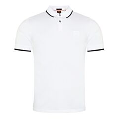Boss Passertip Tipped Collar Polo White