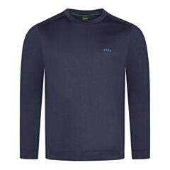 Boss Salbo Curved Logo Sweat Dark Blue