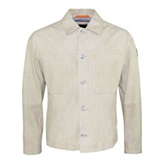 Boss Jaked Goat LeatherOvershirt Light B
