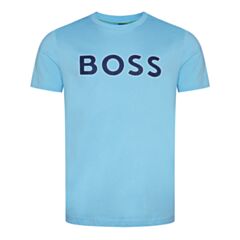 Boss Tee 1 Logo T-Shirt Light Pastel blu