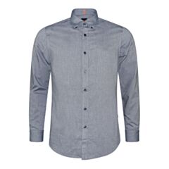 Boss Rickert Cotton LS Shirt Navy