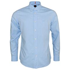 Boss Rickert Cotton LS Shirt Open Blue
